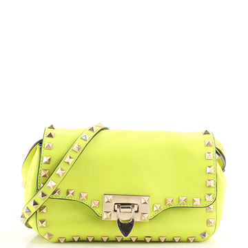 Valentino Garavani Rockstud Flip Lock Flap Bag Leather Mini