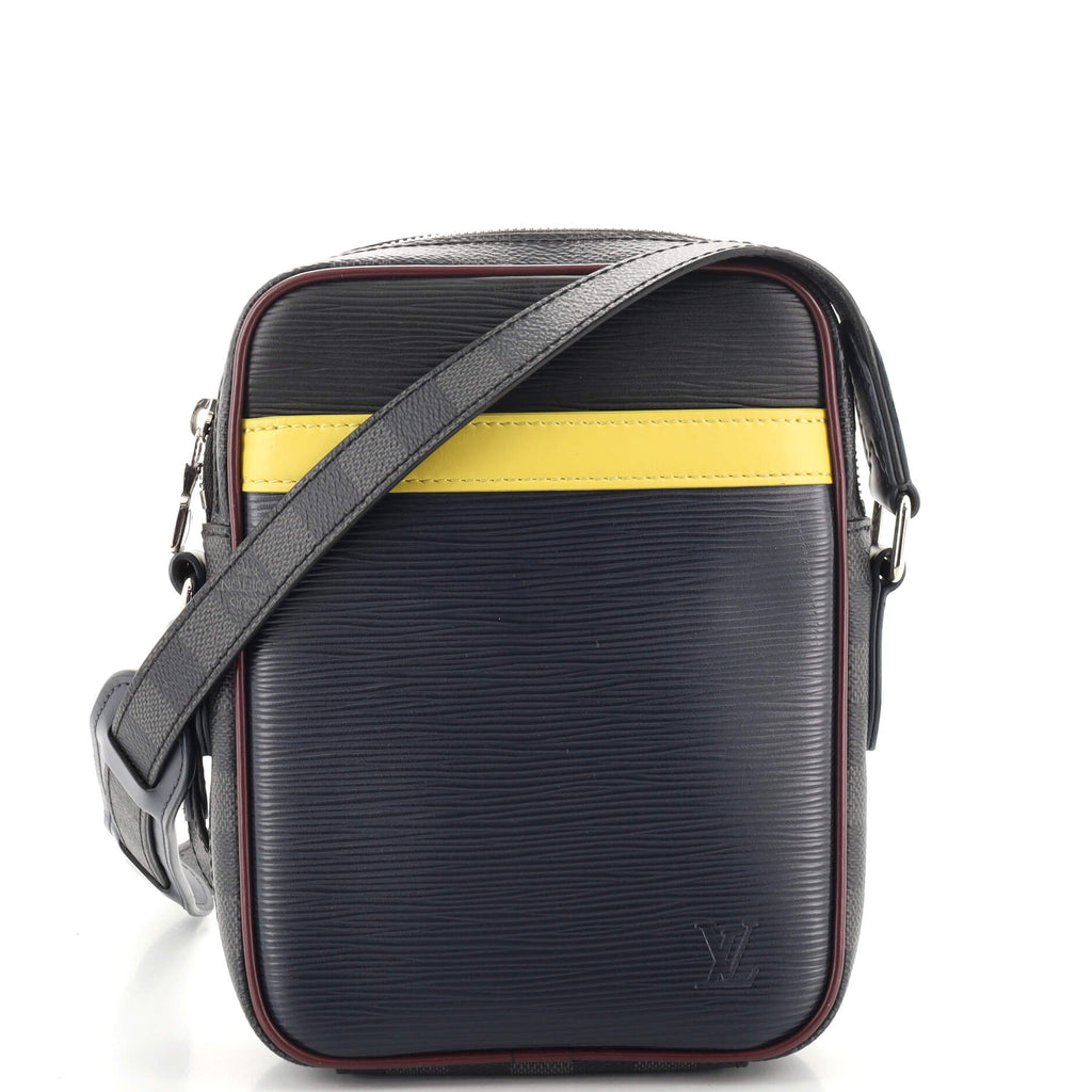 Louis Vuitton Danube Handbag Epi Leather And Damier Graphite Slim Auction