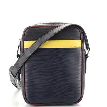 Louis Vuitton Danube Handbag Epi Leather and Damier Graphite Slim