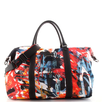 Christian Louboutin Boston Duffle Bag Printed Nylon Large