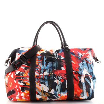 Christian Louboutin Boston Duffle Bag Printed Nylon Large