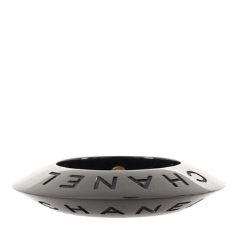 Chanel Logo Disc Bangle Bracelet Resin