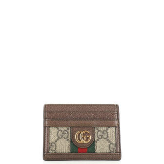 Gucci Ophidia Card Holder GG Coated Canvas