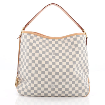 Louis Vuitton Delightful NM Handbag Damier MM White