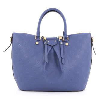 Louis Vuitton Mazarine Handbag Monogram Empreinte Blue 1778101