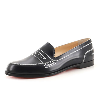 Christian Louboutin Women's Mocalaureat Loafers Printed Leather