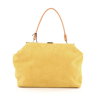 Mansur Gavriel Soft Elegant Bag Suede Medium Yellow