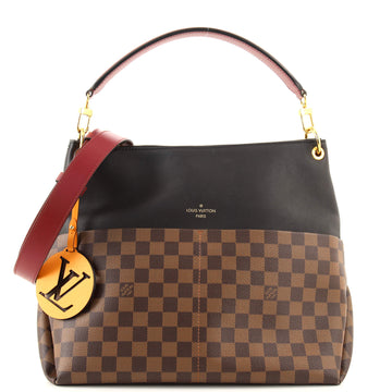 Louis Vuitton Maida Handbag Damier with Leather