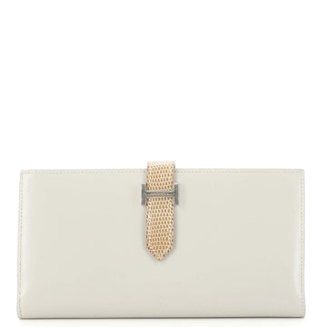Hermes Bearn Wallet Tadelakt with Lizard Long