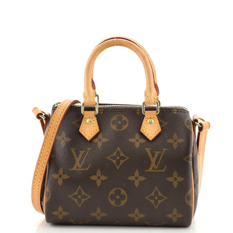 Louis Vuitton Speedy Bandouliere Bag Monogram Canvas Nano