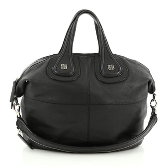 Givenchy Nightingale Satchel Leather Small Black