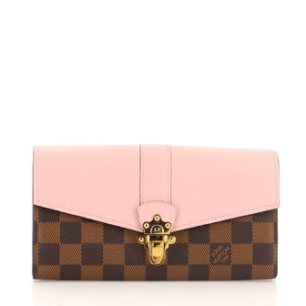 Louis Vuitton Clapton Wallet Damier and Leather
