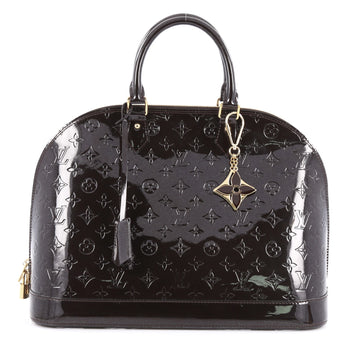 Louis Vuitton Alma Handbag Monogram Vernis GM Brown