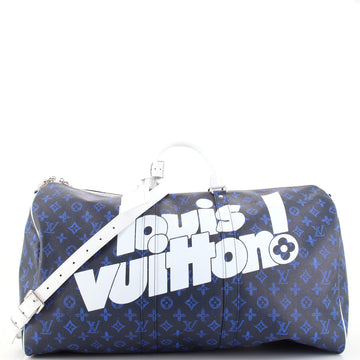 Louis Vuitton Keepall Bandouliere Bag Everyday Signature Vintage Monogram Canvas 55