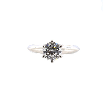 Solitaire Ring Platinum with RBC Diamond H/VS2 1.01CT