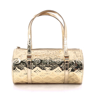 Louis Vuitton Papillon Handbag Miroir PVC 26 Gold 1780501