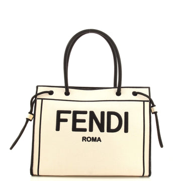 Fendi Roma Shopper Tote Canvas Small