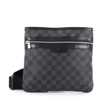 Louis Vuitton Thomas Handbag Damier Graphite Black