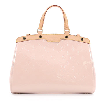 Louis Vuitton Brea Handbag Monogram Vernis MM Pink 1781001