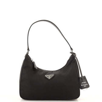 Prada Re-Edition 2005 Hobo Tessuto with Saffiano Leather Mini