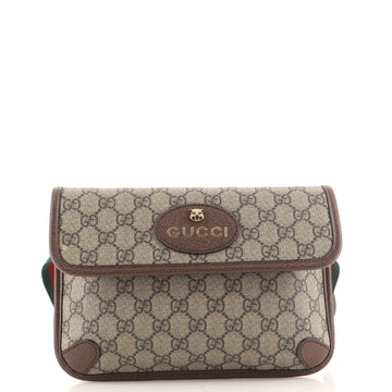 Gucci Neo Vintage Flap Belt Bag GG Coated Canvas