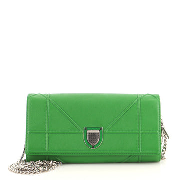 Christian Dior Diorama Croisiere Chain Wallet Grained Calfskin