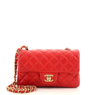 Chanel Classic Single Flap Bag Quilted Lambskin Mini