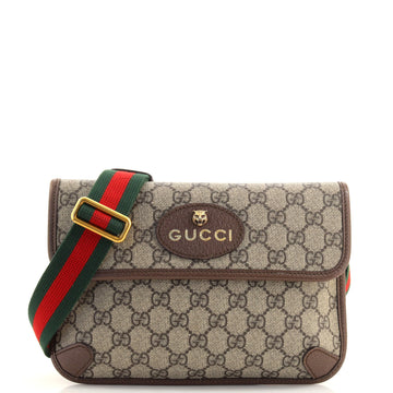 Gucci Neo Vintage Flap Belt Bag GG Coated Canvas