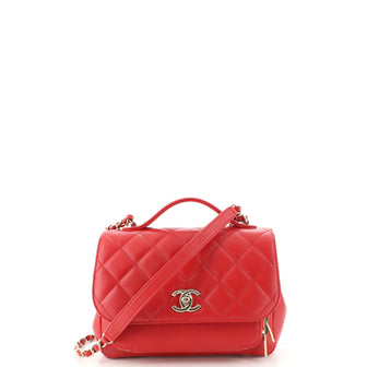 Chanel Business Affinity Flap Bag Quilted Caviar Small