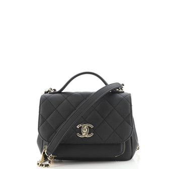 Chanel Business Affinity Flap Bag Quilted Caviar Mini