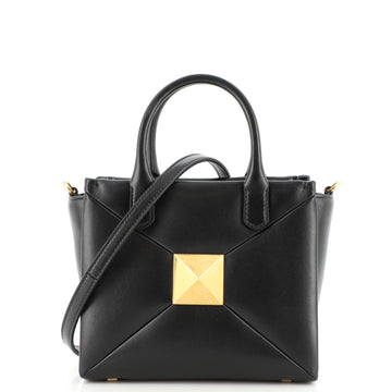Valentino One Stud Top Handle Bag Leather Small