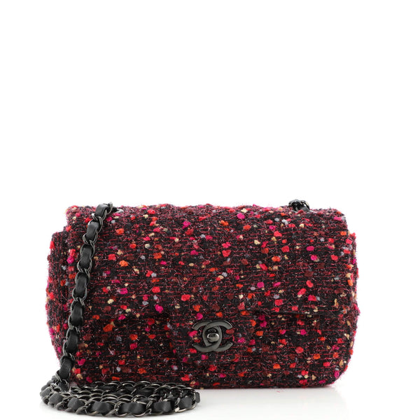 Chanel Red Tweed Flap Bag - '20s
