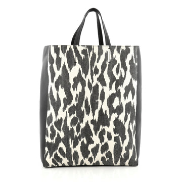 Celine Vertical Bi-Cabas Tote Printed Canvas and Leather 1782903