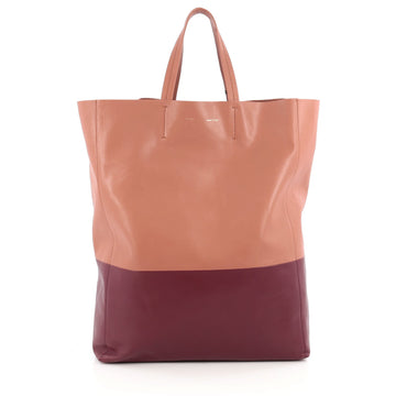 Celine Vertical Bi-Cabas Tote Leather Large Red 1782906