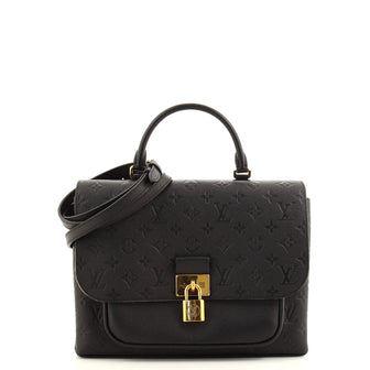 Louis Vuitton Marignan Handbag Monogram Empreinte Leather