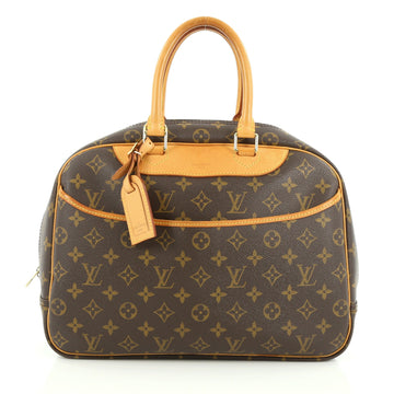 Louis Vuitton Deauville Handbag Monogram Canvas Brown