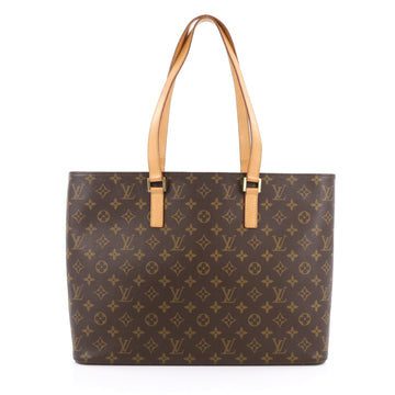 Louis Vuitton Luco Handbag Monogram Canvas Brown
