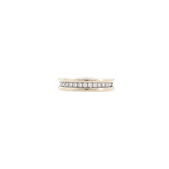 Bvlgari B.Zero1 One Band Ring 18K White Gold and Diamonds