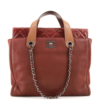 Chanel In the Mix Portobello Soft Tote Quilted Iridescent Calfskin