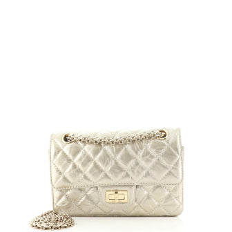 Chanel Reissue 2.55 Flap Bag Quilted Aged Calfskin Mini