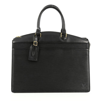 Louis Vuitton Riviera Handbag Epi Leather Black