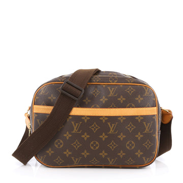 Louis Vuitton Reporter Bag Monogram Canvas PM Brown