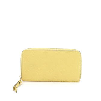 Louis Vuitton Zippy Wallet Monogram Empreinte Leather yellow
