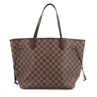 Louis Vuitton Neverfull NM Tote Damier MM Brown