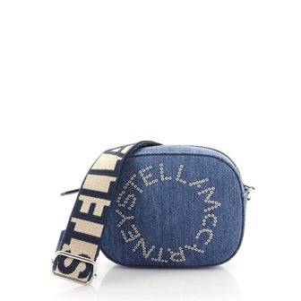 Stella McCartney Logo Camera Bag Denim Mini