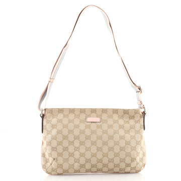 Gucci Web Strap Messenger Bag GG Canvas Small