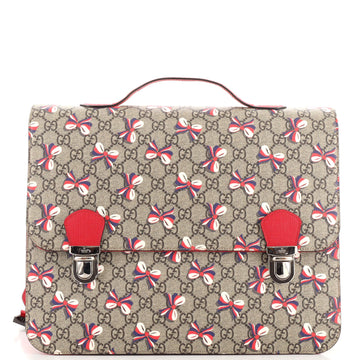 Gucci Children's Flap Backpack Printed GG Coated Canvas