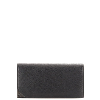 Chanel CC Corner Bifold Wallet Leather Long