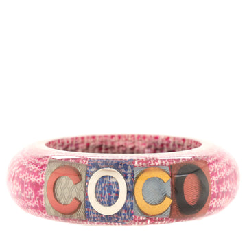 Chanel Logo Bangle Bracelet Resin