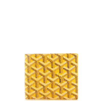 Yellow Goyardine Saint-Florentin Bi-Fold Wallet